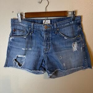 Hudson Cutoff Button Fly Denim Jean Shorts Size 26